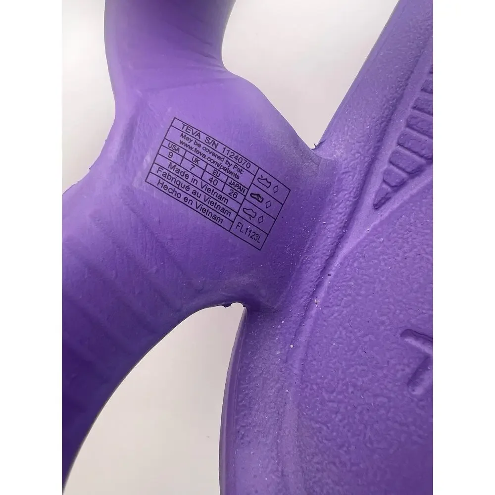 Teva Hurricane Drift Purple Sandals Women Size 9 - Picture 8 of 10